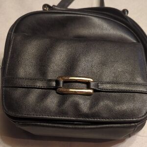 Jaclyn Smith Black Crossbody Bag with Gold Detail